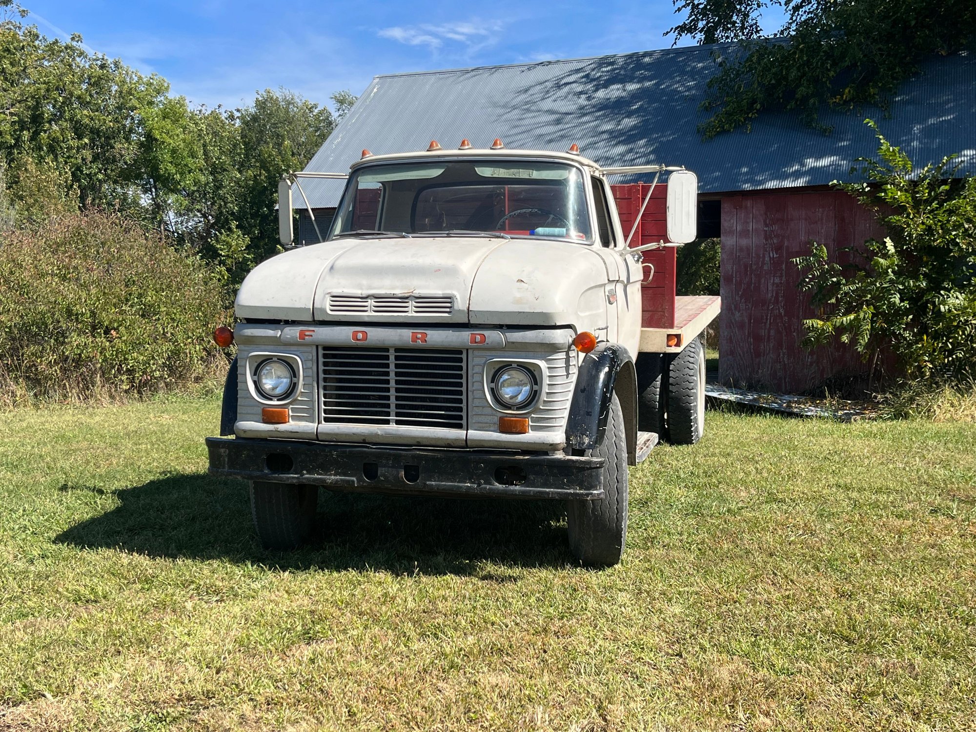 1963 Ford F-350 - 1963 Ford N602 3-ton grain truck - Used - VIN N60DU371727 - 40,000 Miles - 8 cyl - 2WD - Manual - Truck - White - Wilsey, KS 66873, United States