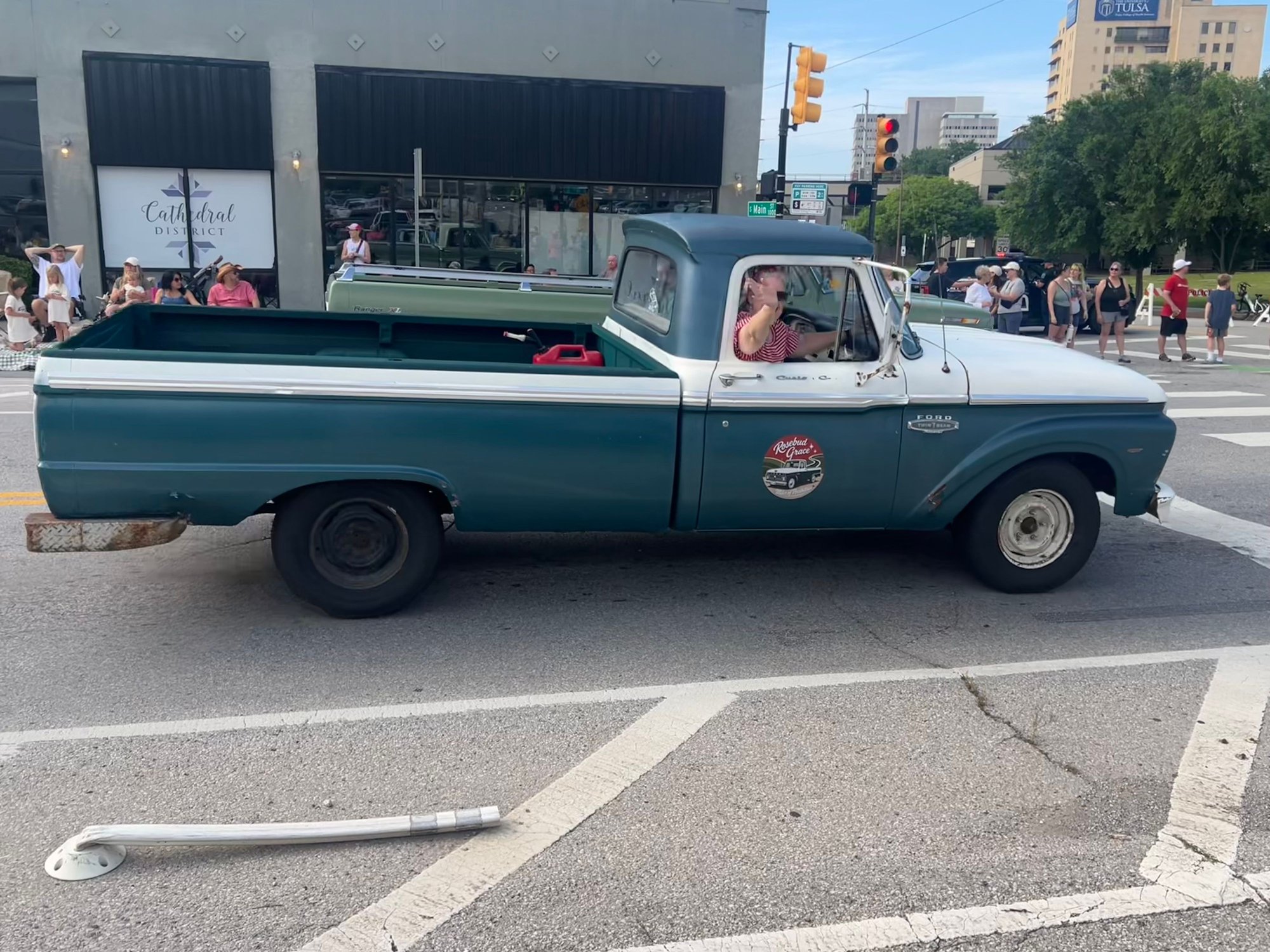 Here we are in the parade!