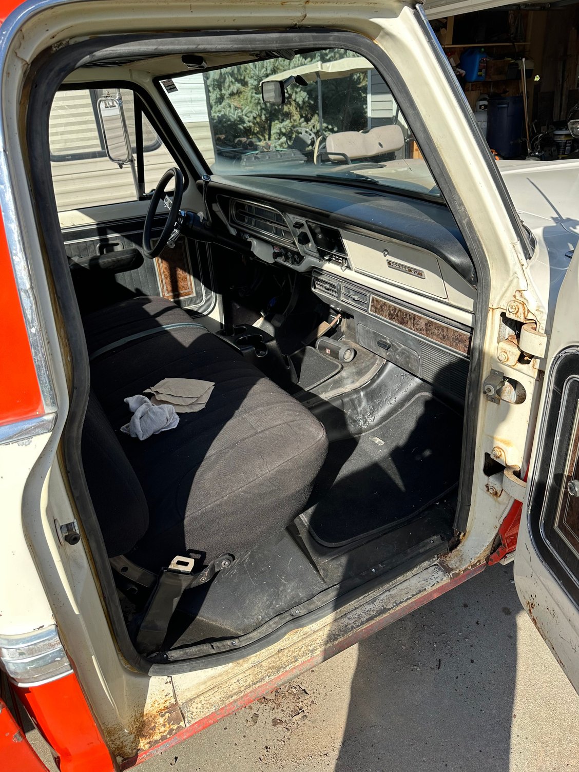 Passenger. You can see my screwup in the photo. I�ve since patched a piece in. 