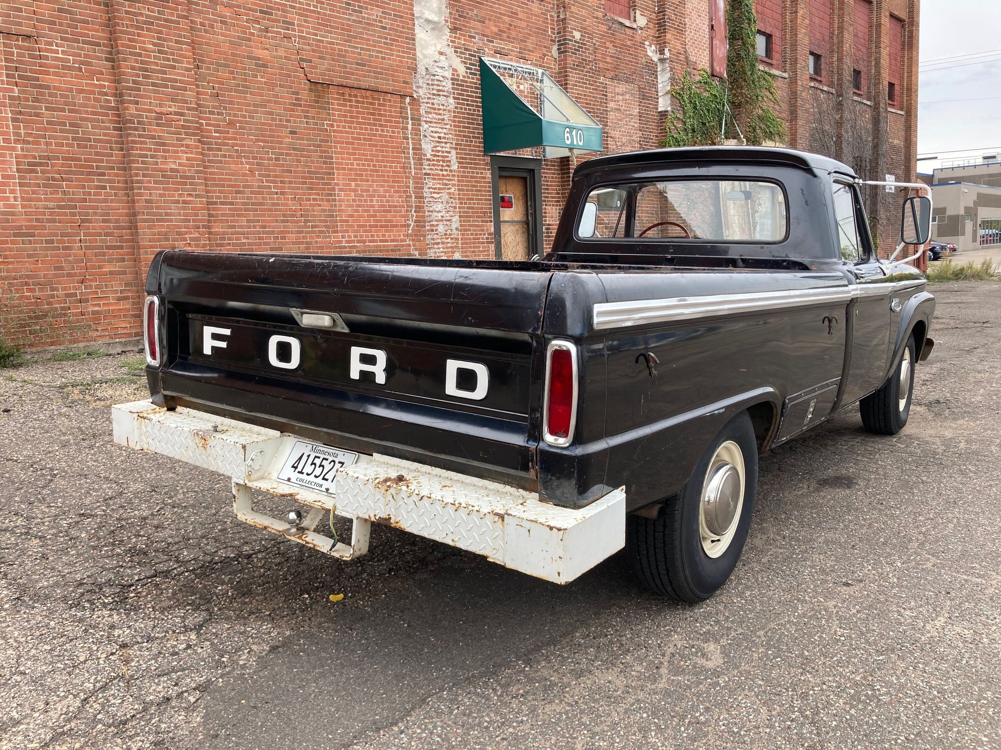 1966 Ford F-250 - Online Auction: Single-family-owned 1966 Ford F-250 Camper Special - Used - VIN F25YL824997 - 95,000 Miles - 8 cyl - 2WD - Automatic - Truck - Black - Minneapolis, MN 55406, United States