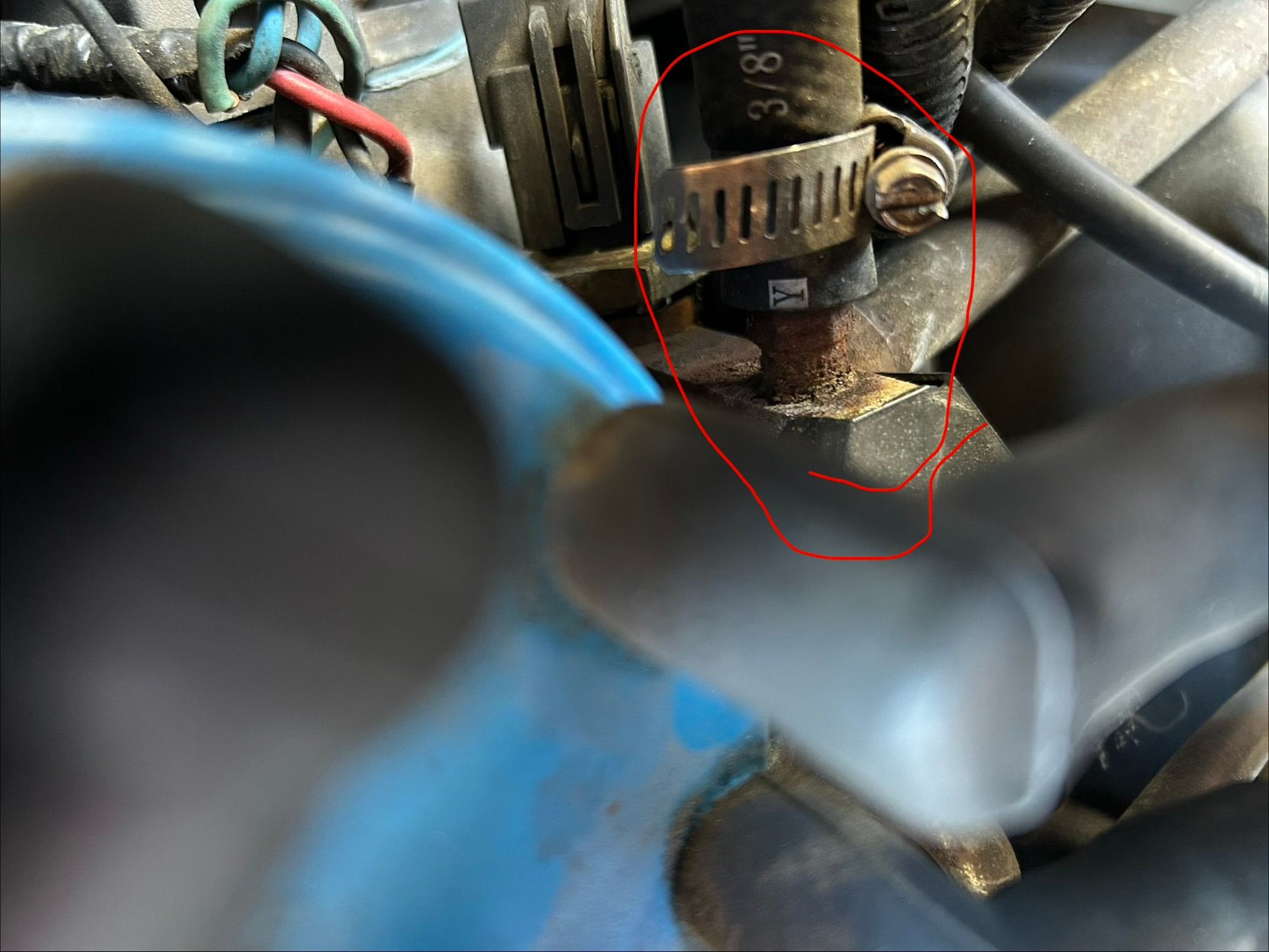 One circled in red.