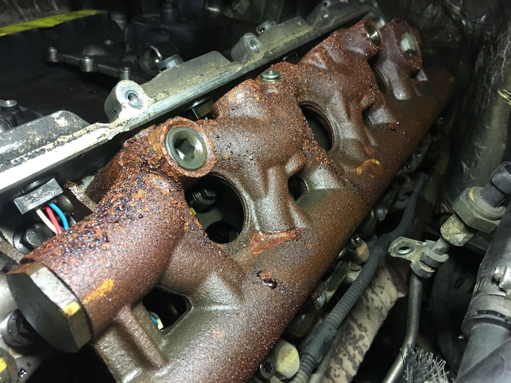 Rust build up on Oil Rails - Ford Truck Enthusiasts Forums