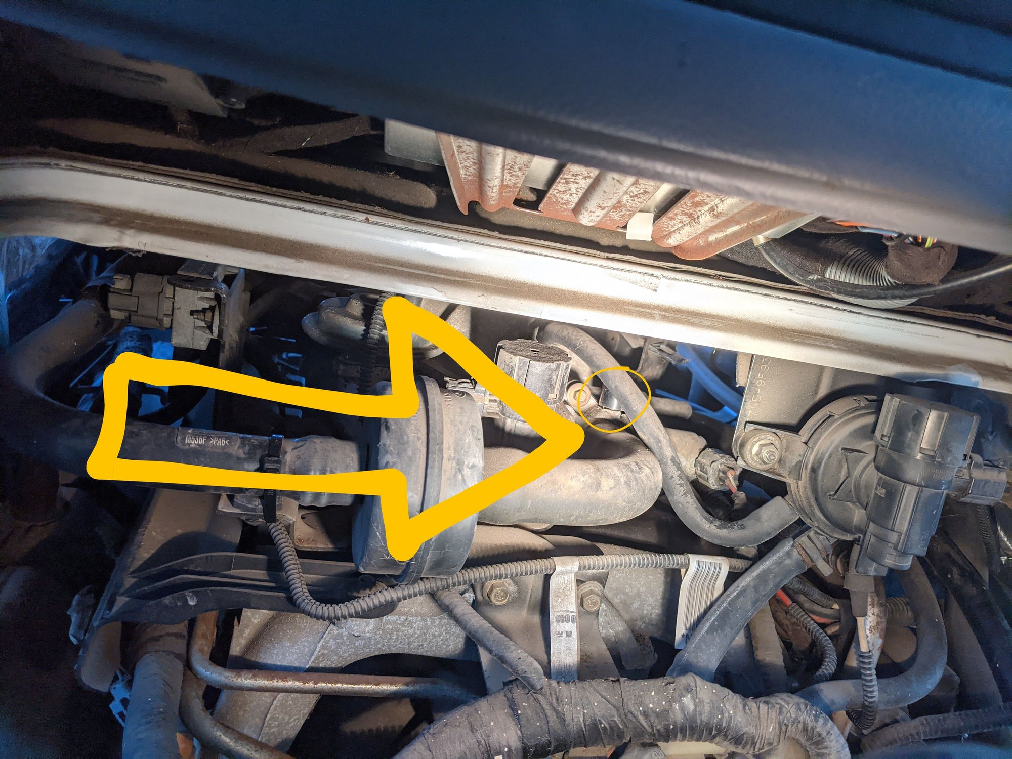 Vacuum Leak Found Need Help Identifying Part Ford Truck Enthusiasts