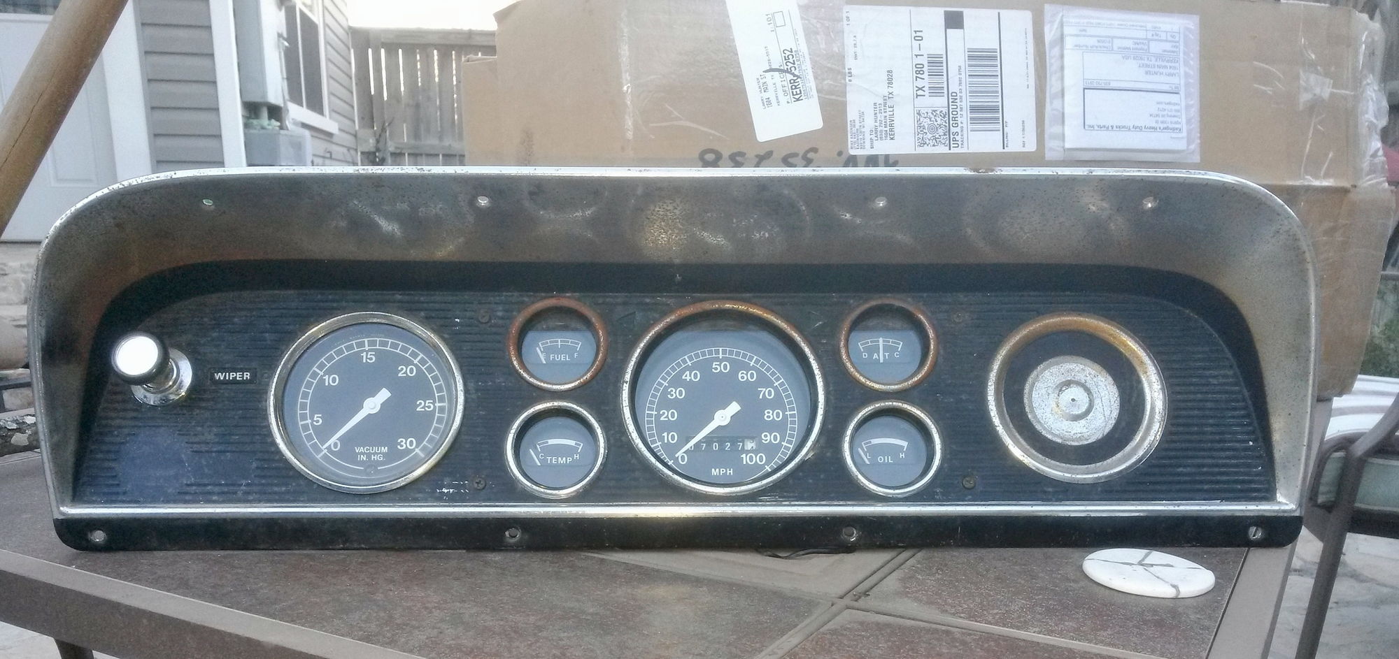 1969 Ford truck instrument cluster
