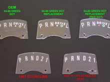 I make the shift indicator plates for the 1964s to the 67,s....