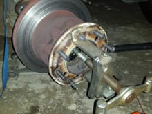Right front hub assembly.