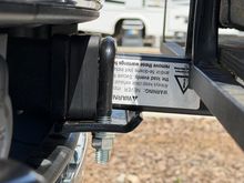 Up close view of attachment.
