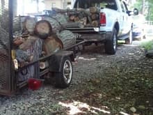 haulin some fire wood!