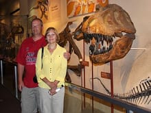 Wife and I with a relative at the Smithsonian.