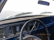 Original dash pad and steering wheel