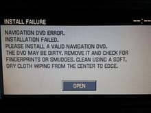 Install Error Screen-Nav DVD