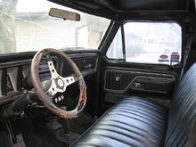 The ugliest thing on the truck. The steering wheel... one day I'll find an original, and it wont be $300.