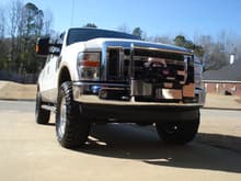 09 F250 with 2.5 Readylift leveling with 4&quot; Rear Blocks