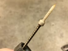 old cable with plastic tip