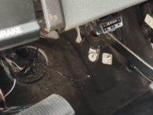 Wire must have been plugged into OBD2 yellow device?