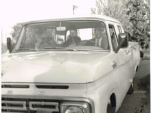 Shortly after purchasing the 64 F100 CrewCab truck in 1965. I probably took the picture.