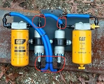 The red circles are by me asking about the AN fittings