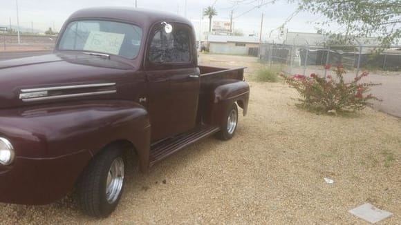 Here's the 1949 Ford f1 for sale (not mine)