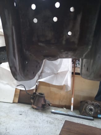 Any rust that remained after the 3M grinding process was turned to black.