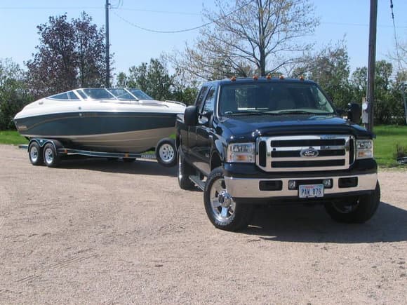 F-250 with 1995 Crownline