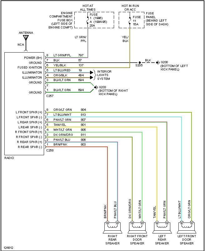 Radio install 95 F250 different colors then diagrams ...