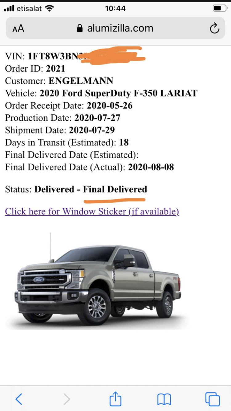 2020 Ford Super Duty Order Tracking. Please no off topic - Page 97