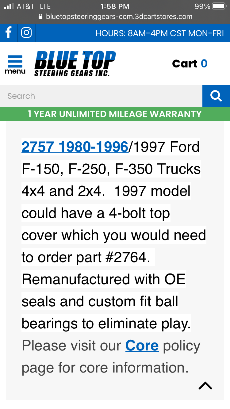 Red top steering box Page 2 Ford Truck Enthusiasts Forums