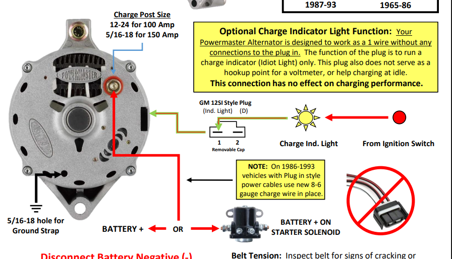 Wiring Diagram 1 Wire Alternator - Wiring Diagram and Schematics