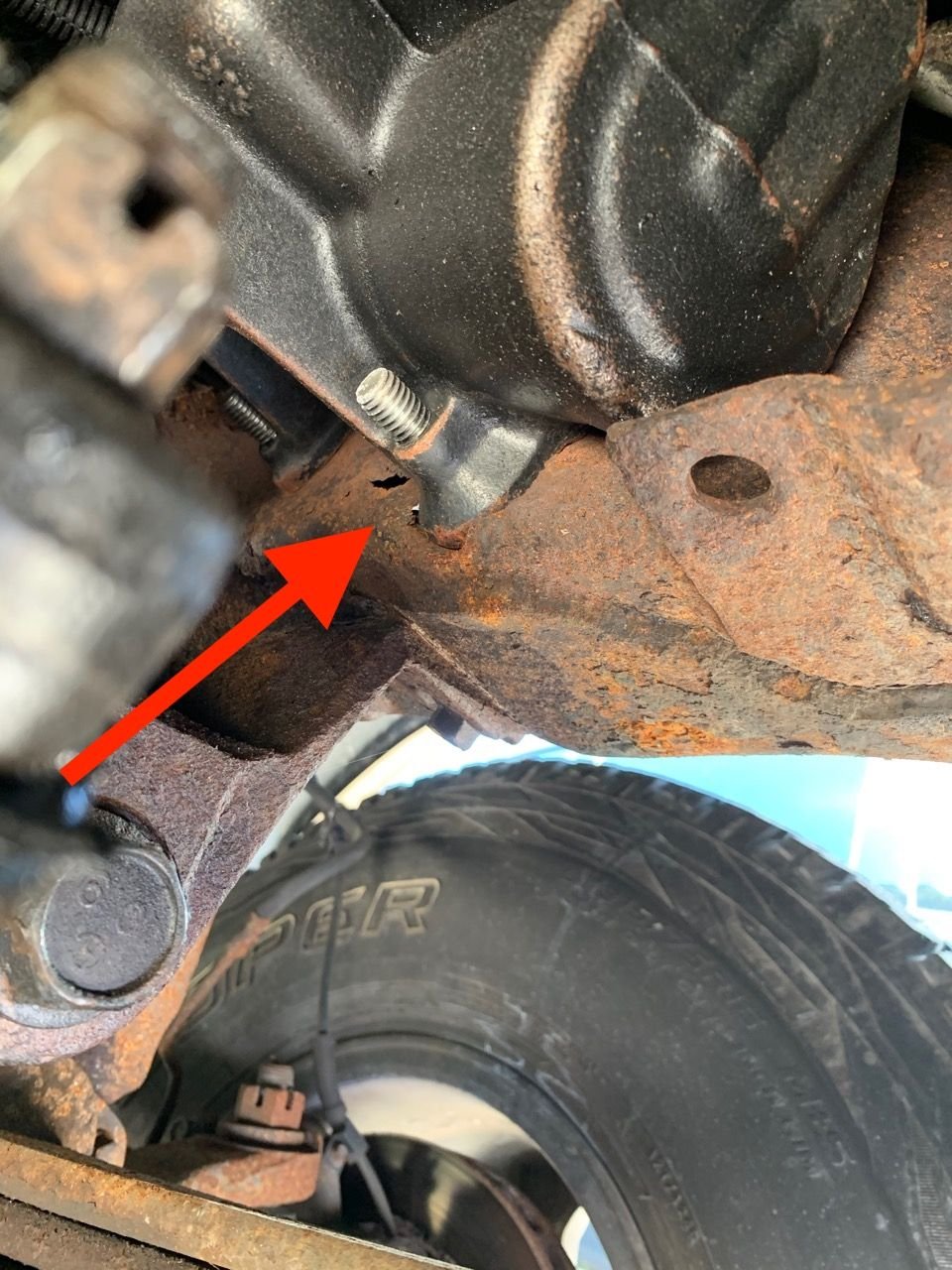 2000 f250 steering gear box on Frame Rusting Through Around Steering Box Proper Repair Options Ford Truck Enthusiasts Forums