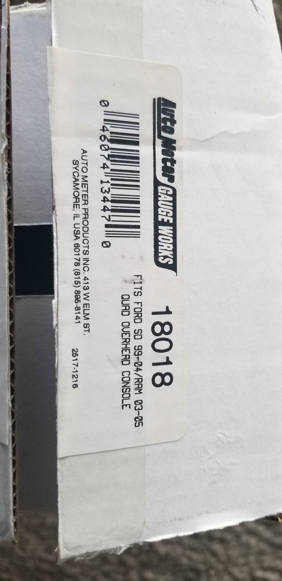 Accessories - Autometer 18018 overhead four gauge pod - New - 1999 to 2004 Ford F-250 Super Duty - Houston, TX 77062, United States