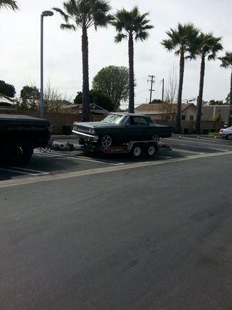 On it's way to new home