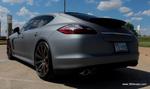 Panamera wrapped Matte Silver