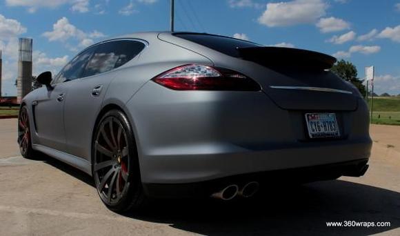360 Wraps Remi Ayodele Porsche Panamera Matte Silver Vehicle wrap slide