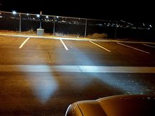 The next morning.  Overlooking Phoenix Int Airport, with new bright white LED headlamps