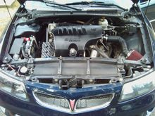 Painted the coolant reservoir and the L36 engine cover black to go along with the theme of my car