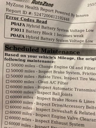 Error code