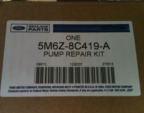 MECS pump replacement kit part number