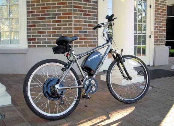 my ampedbikes.com hybrid (22 mph, 327 MPG, automatic windows, silent brushless motor, downside is the lack of heater!)