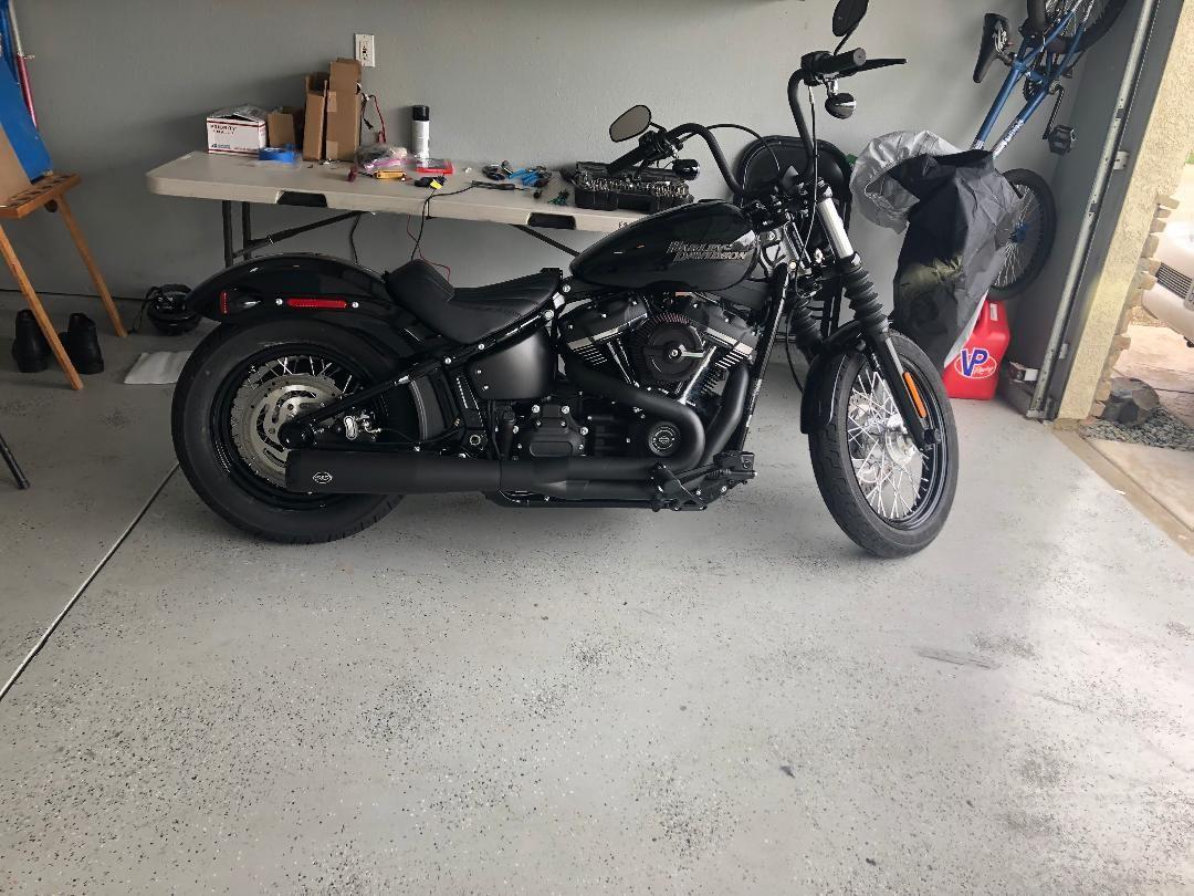 2019 street bob exhaust