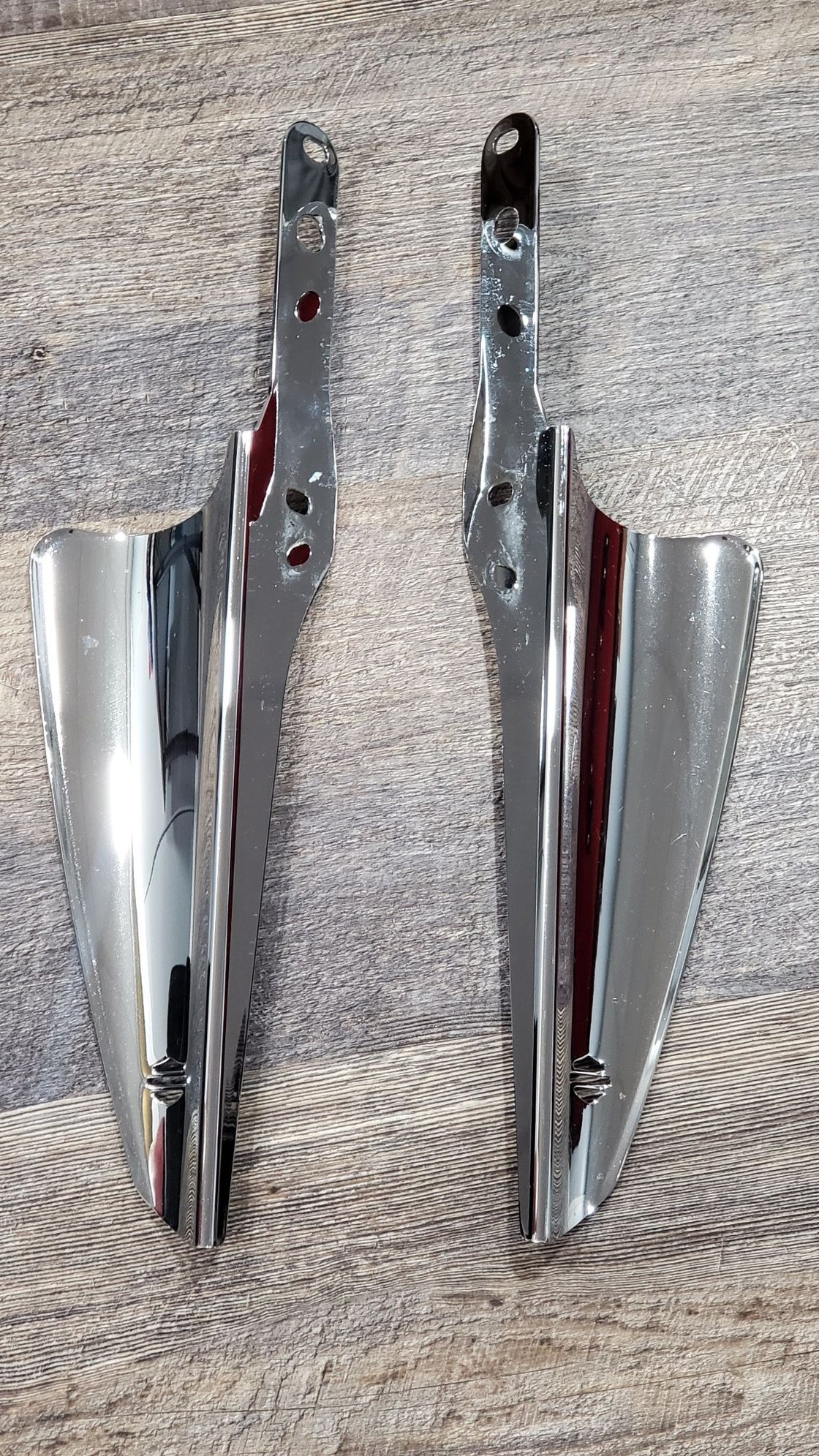 Harley Street glide fork mounted wind deflectors Harley Davidson Forums