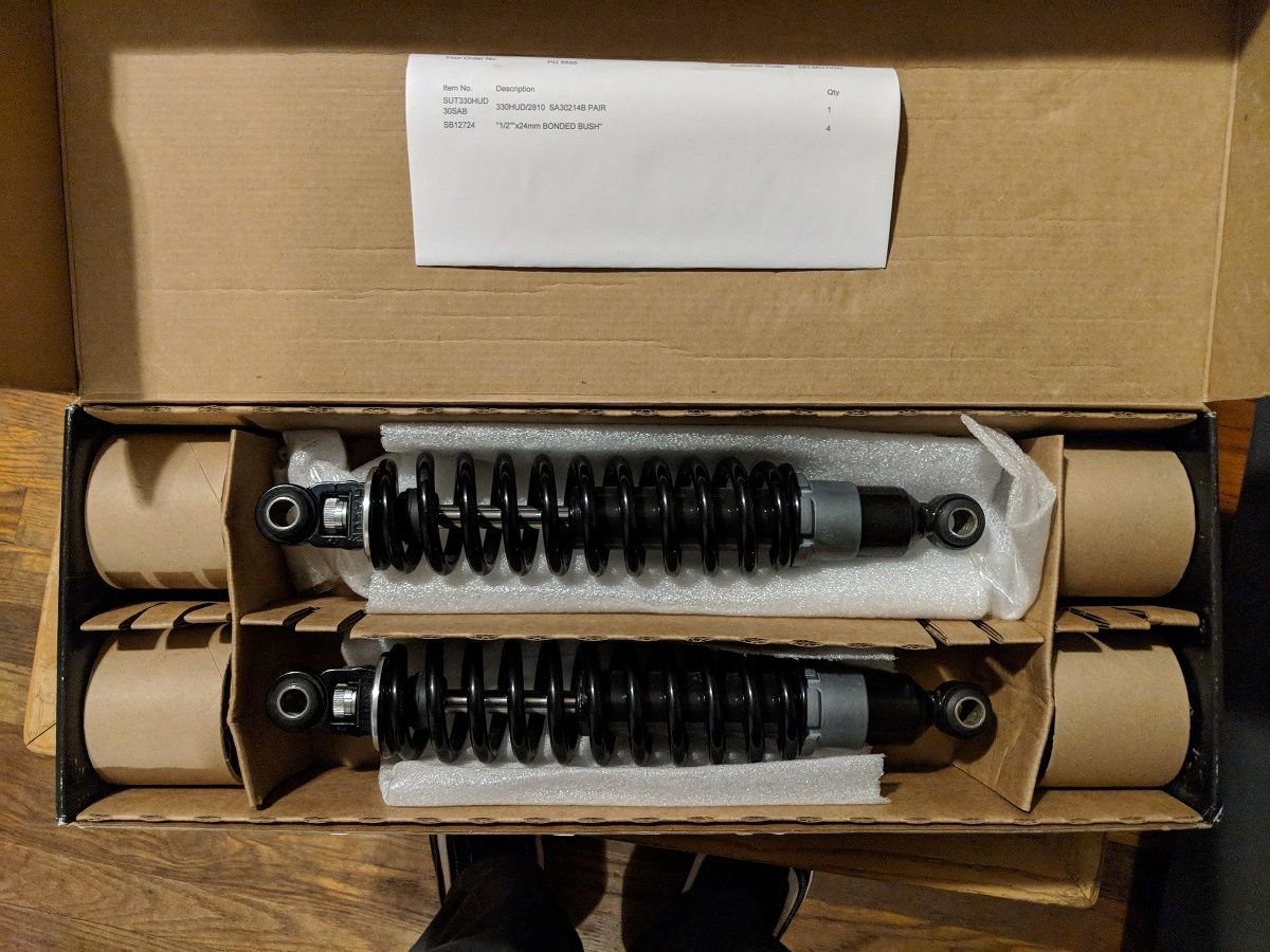 Hagon 2810 Shocks 13" Black Harley Davidson Forums