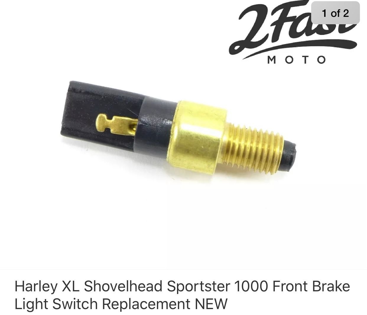 Front Brake Switch Thread Size Harley Davidson Forums