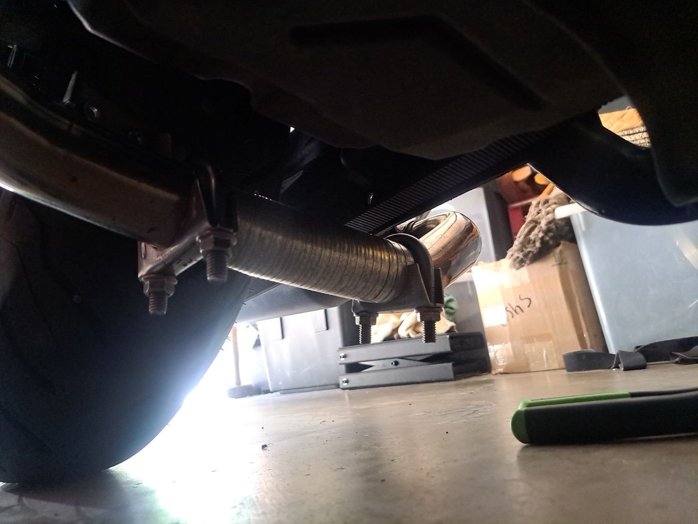 using exhaust flex tube