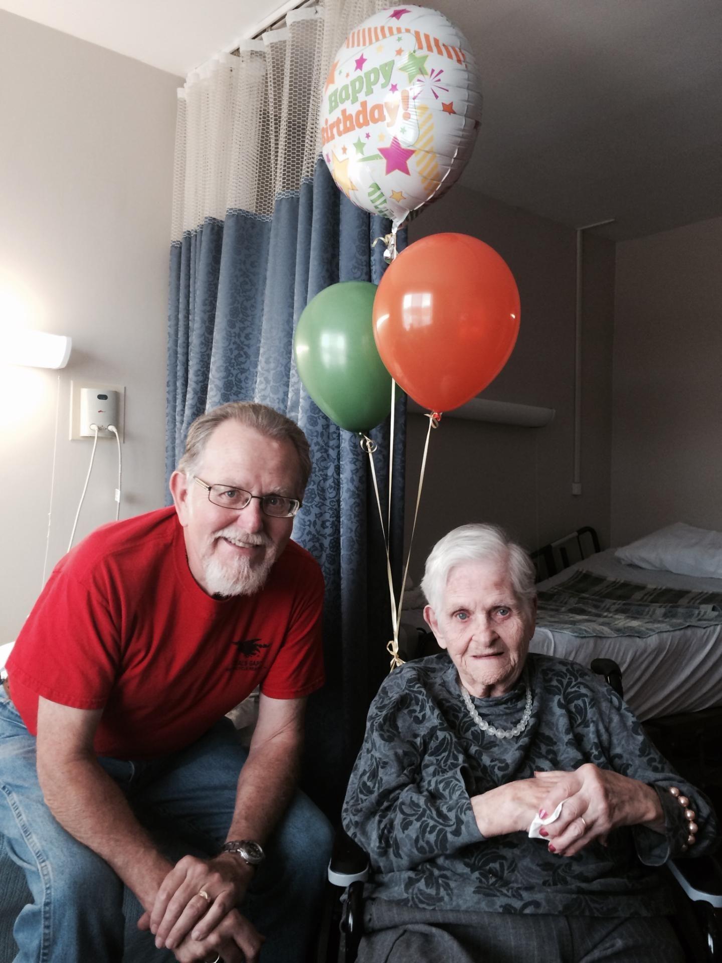 One of my Favorite pics! With my Mom on Birthday #99!
