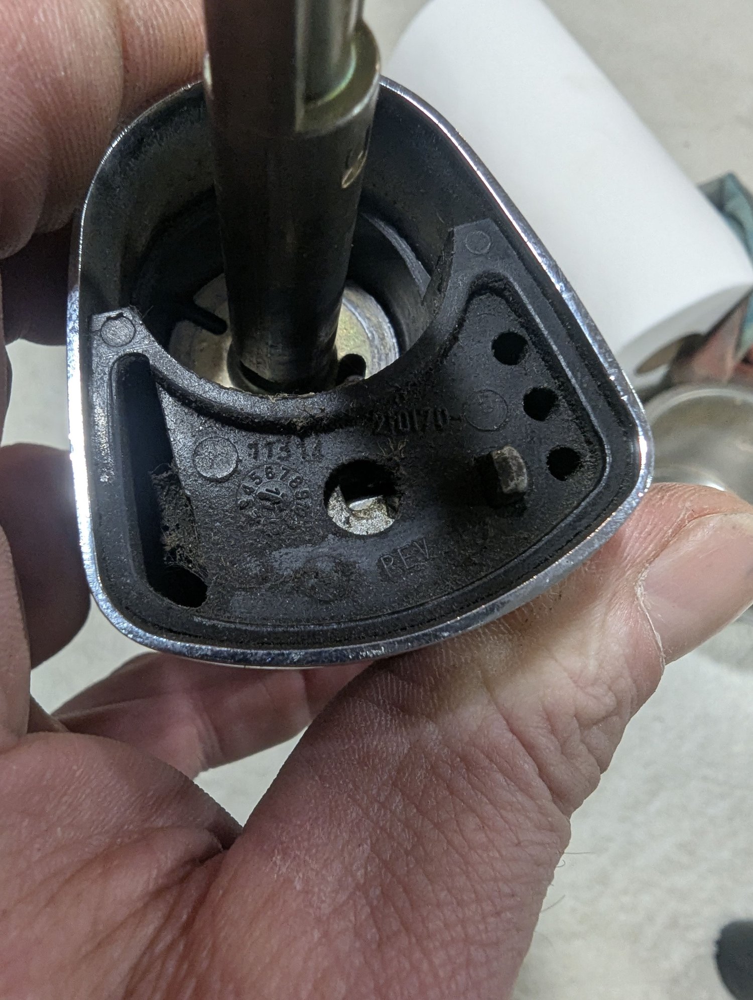 Key turned counter clockwise