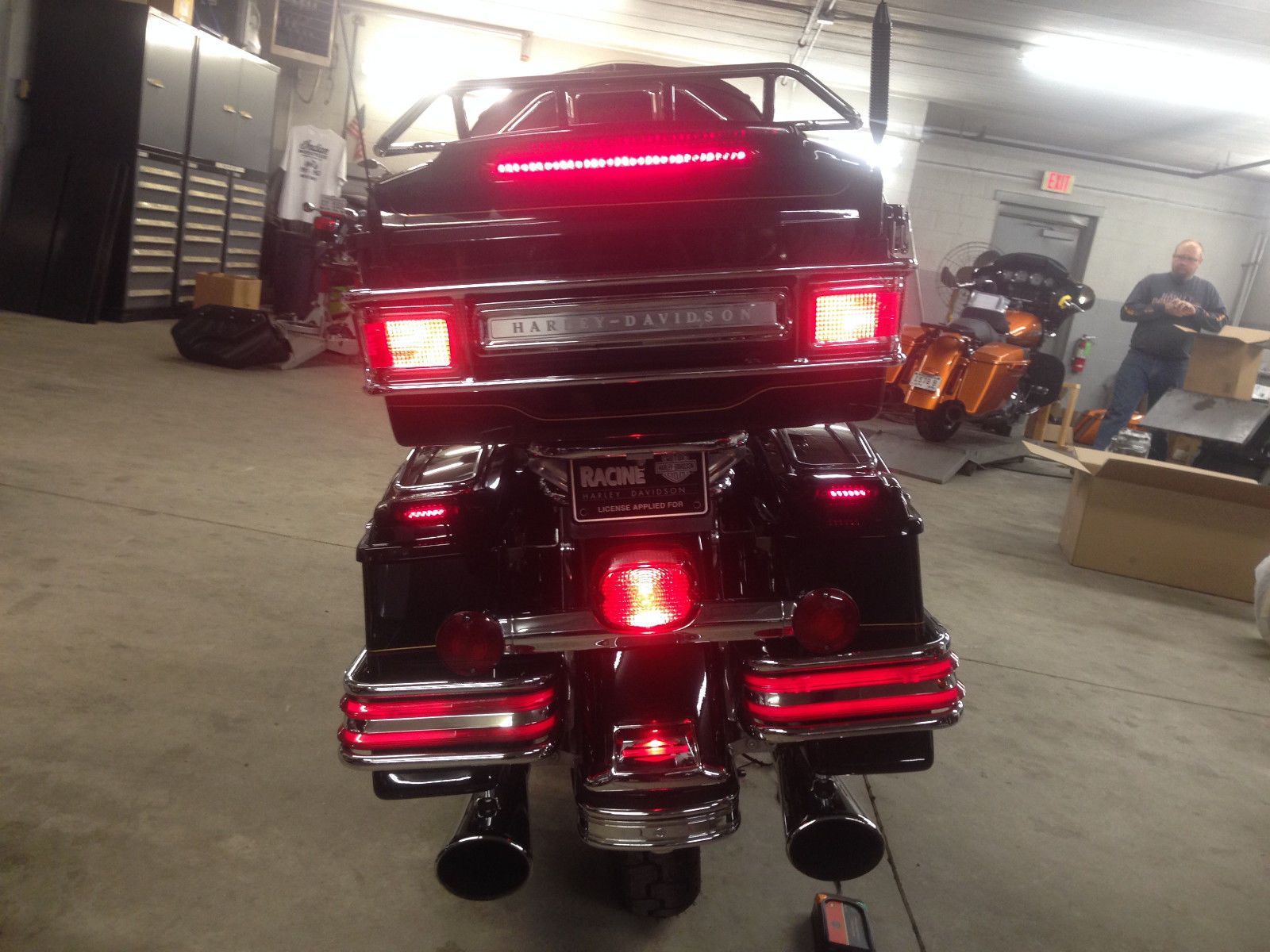 ElectraGlo Light Rails WITH Saddlebag guards & rails Harley Davidson