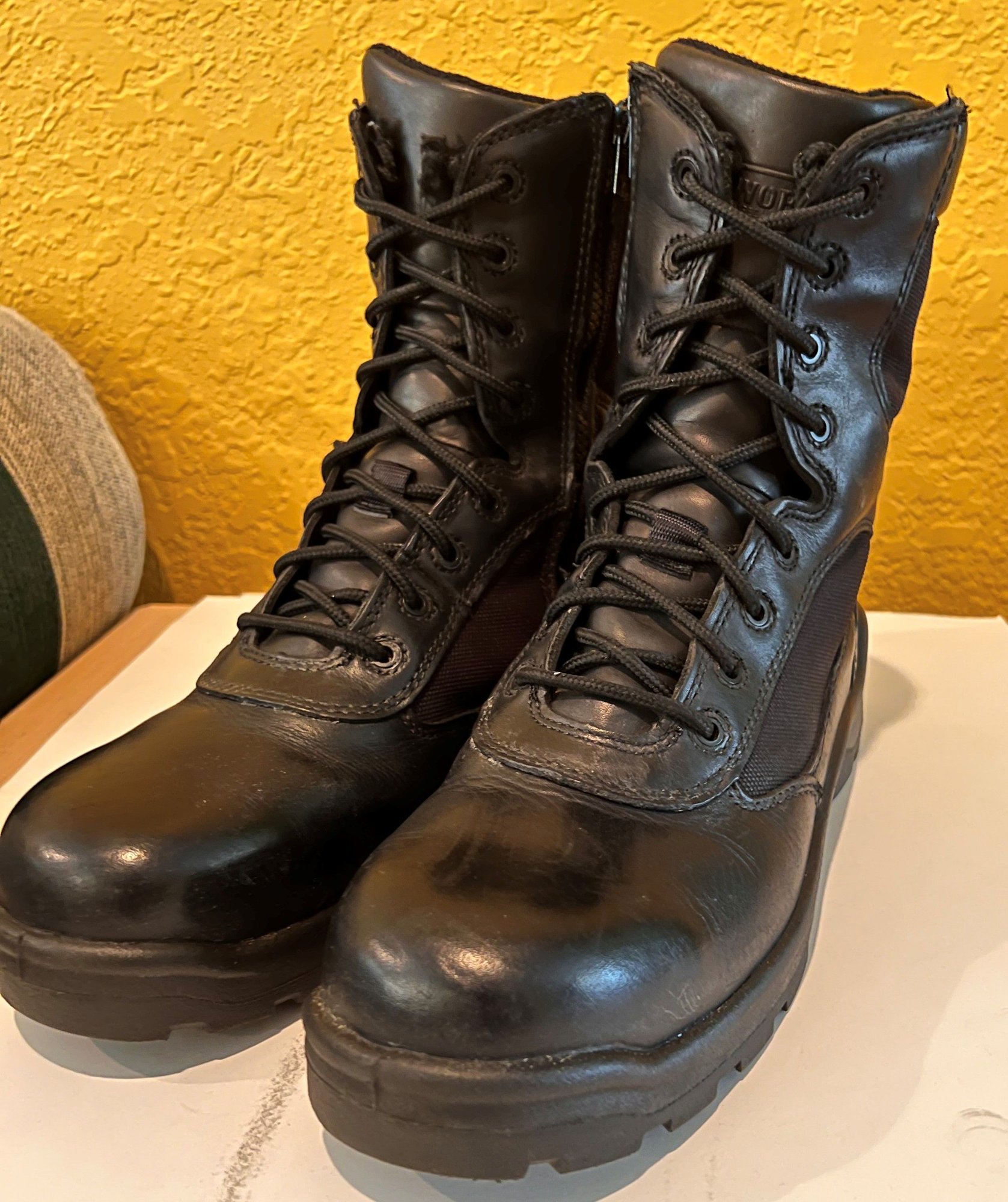 FS Redwing Worx Boots 8" safetytoe sizezip size 12 Harley Davidson