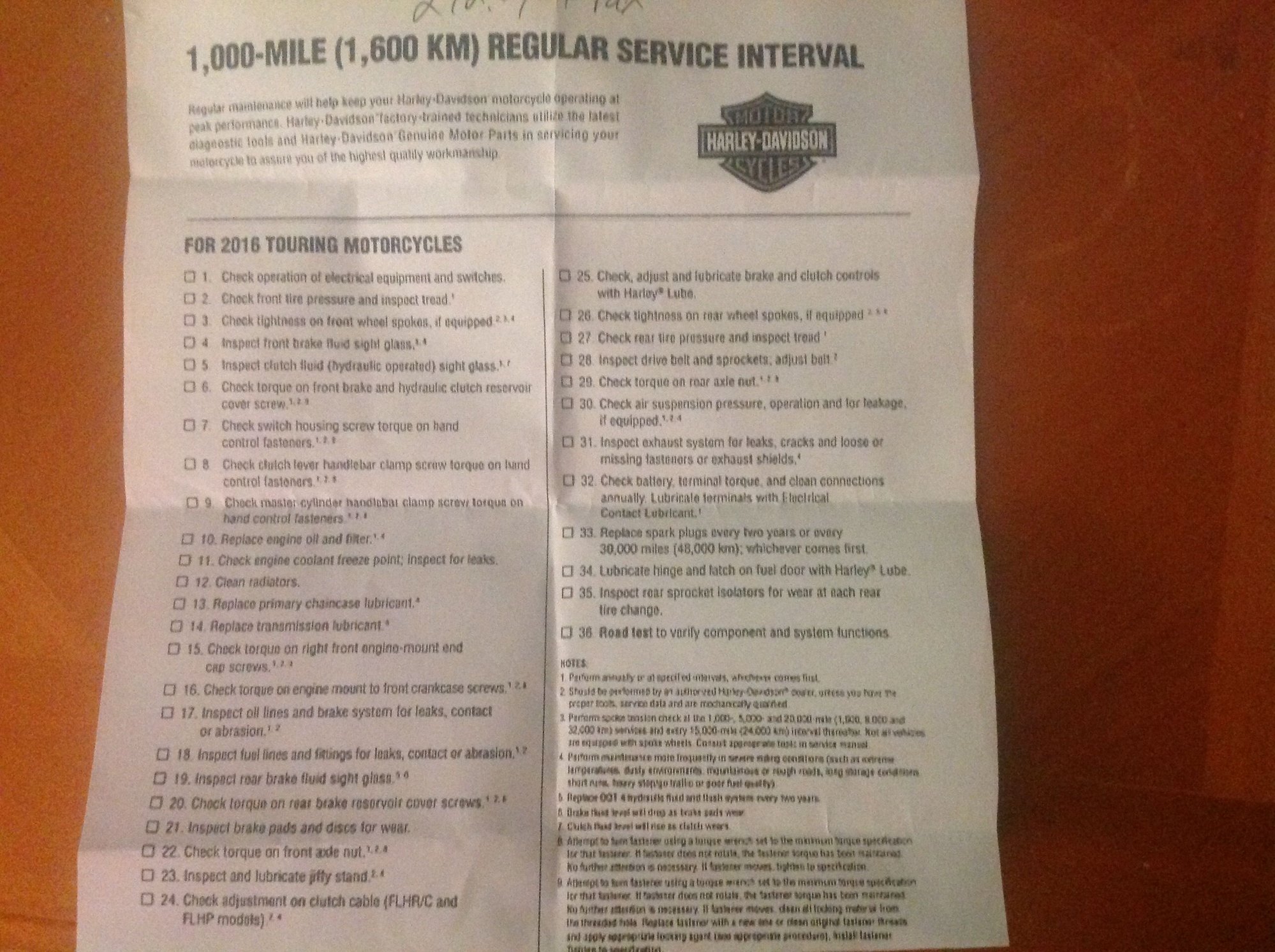 Schedule Harley Davidson 15000 Mile Service Cost Harley Davidson