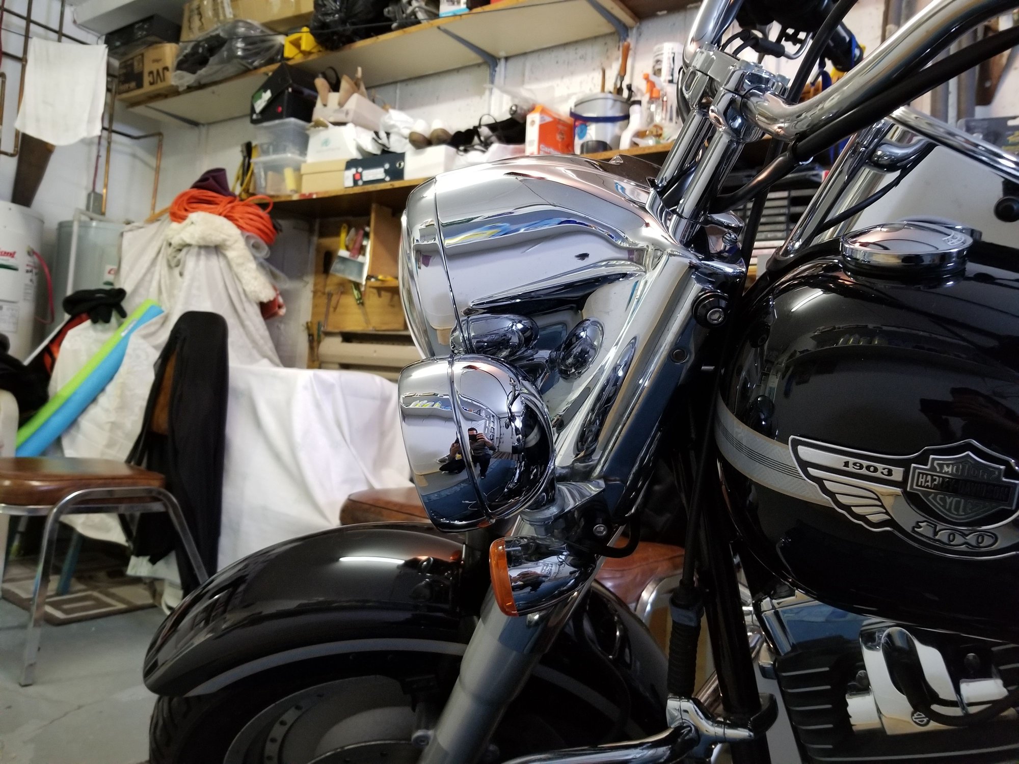 harley fatboy headlight replacement