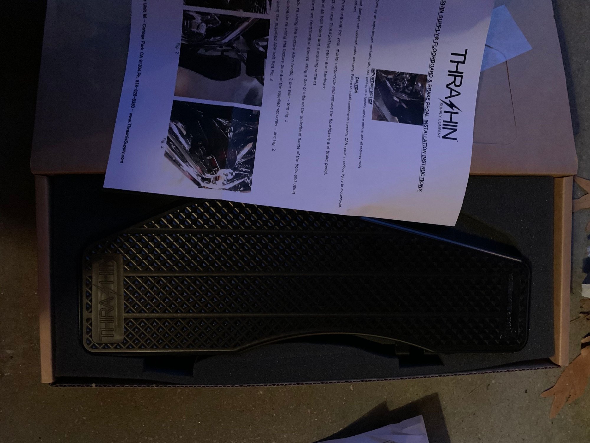 Thrashin supply floorboards black - Harley Davidson Forums